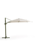 Exzentrischer Noli-Regenschirm in Beige mit Aluminiumgestell