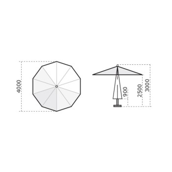 Regenschirm Palladio Standard C2500 PAS Scolaro
