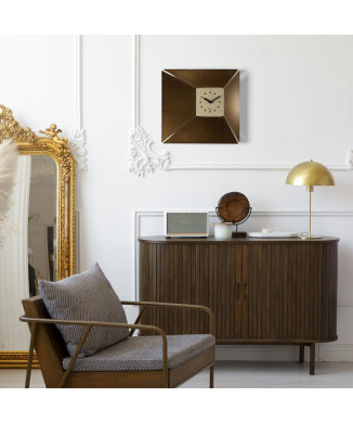 ILLUSIO 5097 Minimalistische Wanduhr im Arts and Crafts-Stil