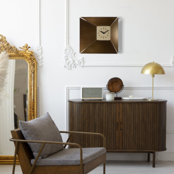 ILLUSIO 5097 Minimalistische Wanduhr im Arts and Crafts-Stil