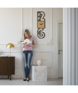 NEVILLE 5123 Arts & Crafts Minimalistische Wanduhr