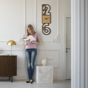 NEVILLE 5123 Arts & Crafts Minimalistische Wanduhr