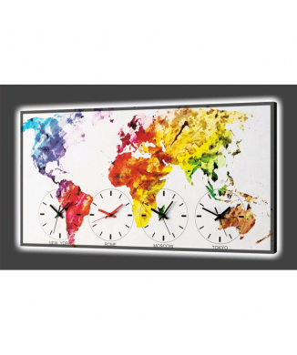 LEUCHTENDE uhr KOSTENLOSE FARBEN GL3530 PINTDECOR