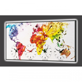 LEUCHTENDE uhr KOSTENLOSE FARBEN GL3530 PINTDECOR