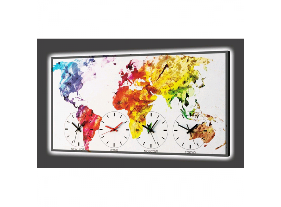 LEUCHTENDE uhr KOSTENLOSE FARBEN GL3530 PINTDECOR