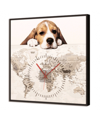 LEUCHTENDE Uhr PUPPY GL3526 PINTDECOR