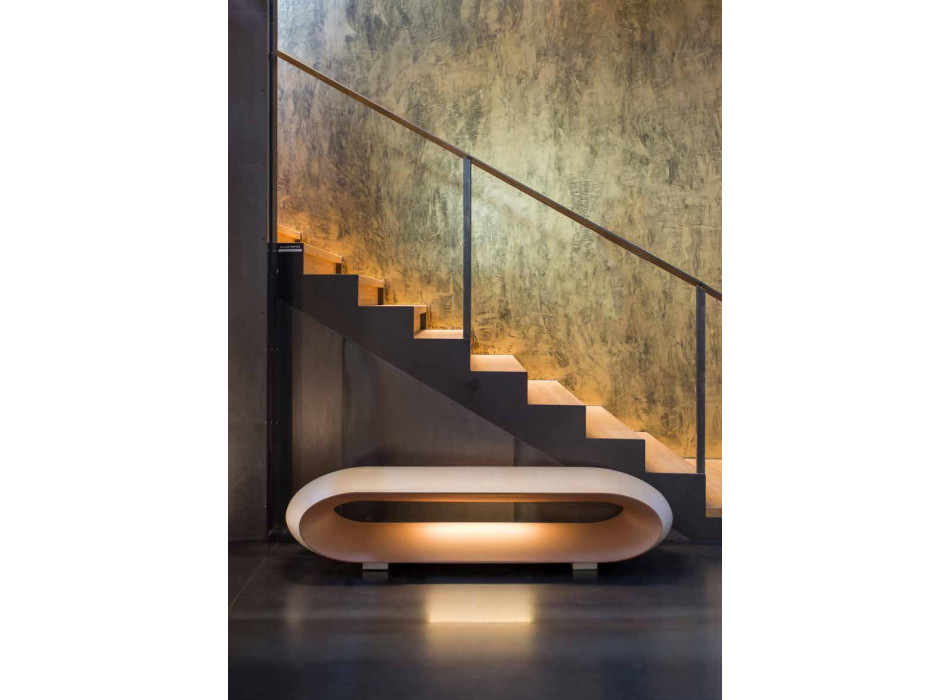 LOOP BANK MIT LED-LICHT SERRALUNGA