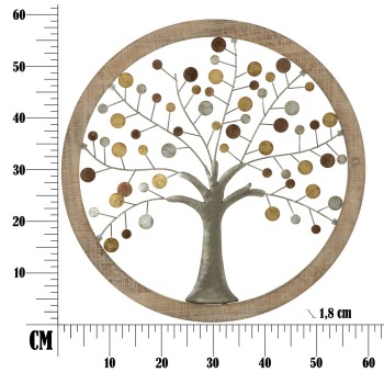 BAUM DES LEBENS SPIEGELWANDPANEEL