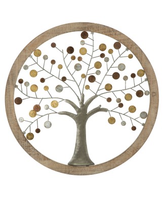 BAUM DES LEBENS SPIEGELWANDPANEEL