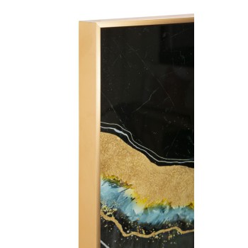 GLASPANEEL MIT DUNKELEM RAHMEN