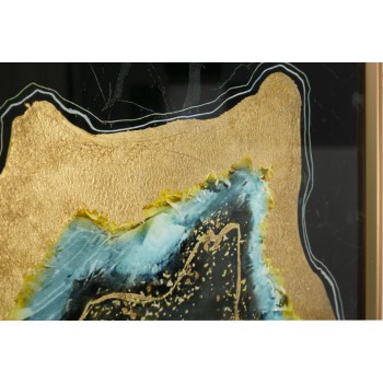 GLASPANEEL MIT DUNKELEM RAHMEN