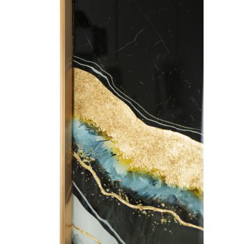 GLASPANEEL MIT DUNKELEM RAHMEN