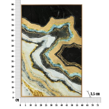 GLASPANEEL MIT DUNKELEM RAHMEN