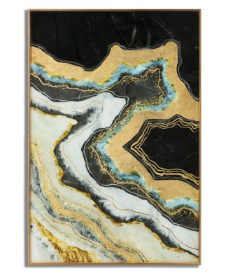 GLASPANEEL MIT DUNKELEM RAHMEN