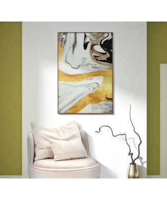 GLASPANEEL MIT GEISTLICHEM RAHMEN