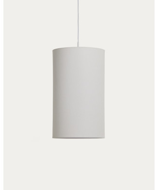 Niani Deckenlampenschirm aus elfenbeinfarbener Baumwolle, Ø 30 cm