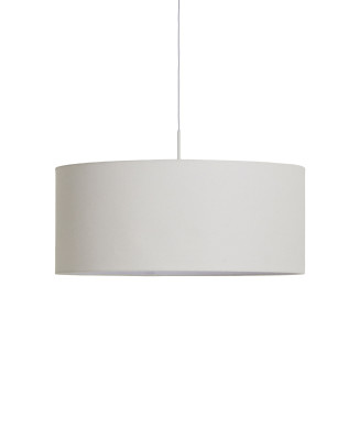 Niani Deckenlampenschirm aus elfenbeinfarbener Baumwolle, Ø 60 cm