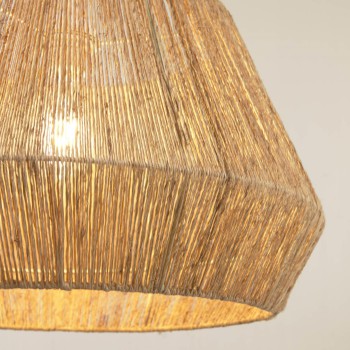 Plafoniera per lampada Crismilda 100% iuta con finitura naturale Ø 50 cm