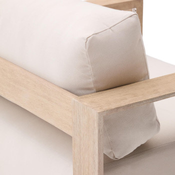 Amber-Sessel aus massivem Akazienholz mit hellem FSC 100%-Finish