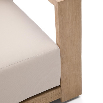 Amber-Sessel aus massivem Akazienholz mit hellem FSC 100%-Finish