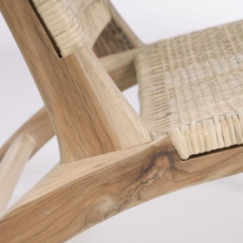 Beida Sessel aus massivem Teakholz