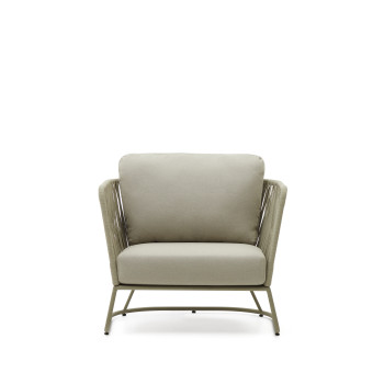 Saconca Outdoor-Sessel aus Seil und grün verzinktem Stahl