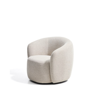 Odenia Drehsessel aus Mikro-Bouclé