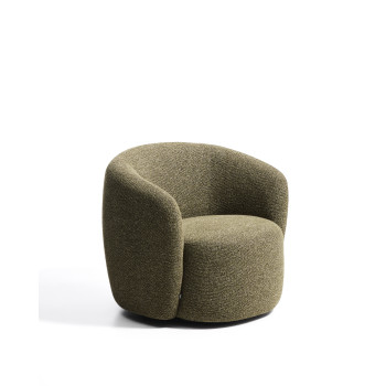 Odenia Drehsessel aus Mikro-Bouclé