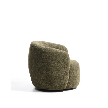 Odenia Drehsessel aus Mikro-Bouclé