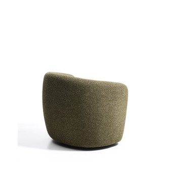 Odenia Drehsessel aus Mikro-Bouclé