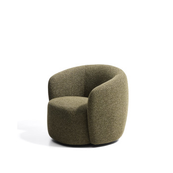 Odenia Drehsessel aus Mikro-Bouclé