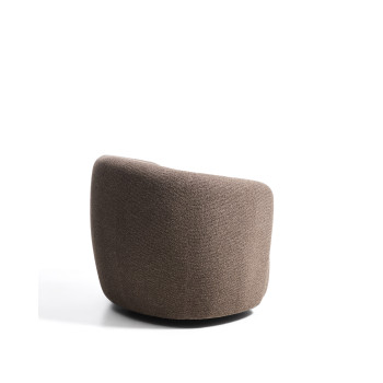 Odenia Drehsessel aus Mikro-Bouclé
