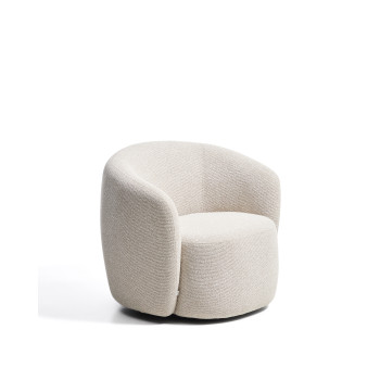 Odenia Drehsessel aus Mikro-Bouclé