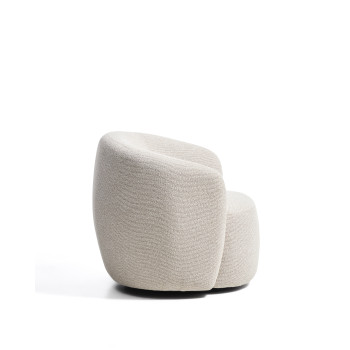 Odenia Drehsessel aus Mikro-Bouclé