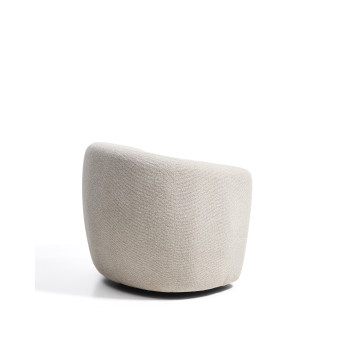 Odenia Drehsessel aus Mikro-Bouclé
