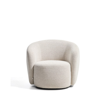 Odenia Drehsessel aus Mikro-Bouclé