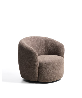 Odenia Drehsessel aus Mikro-Bouclé