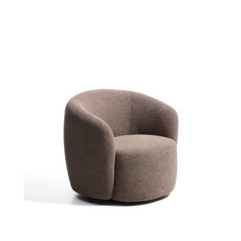 Odenia Drehsessel aus Mikro-Bouclé