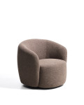 Odenia Drehsessel aus Mikro-Bouclé