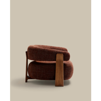 Sessel aus Granit-Chenille