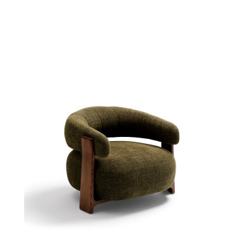 Sessel aus Granit-Chenille