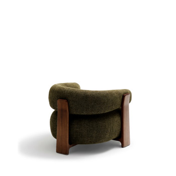 Sessel aus Granit-Chenille