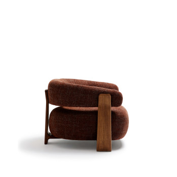 Sessel aus Granit-Chenille