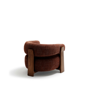 Sessel aus Granit-Chenille