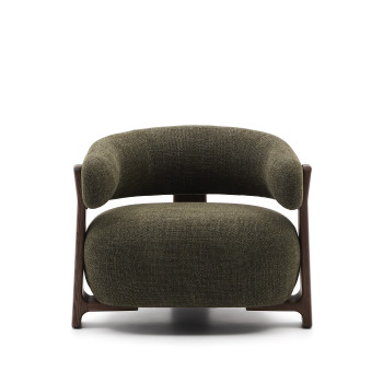 Sessel aus Granit-Chenille