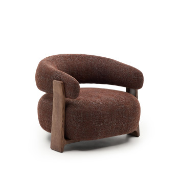 Sessel aus Granit-Chenille