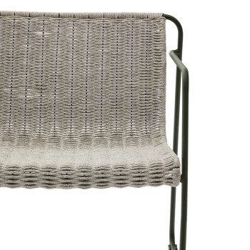 Stapelbarer Sessel Maurina aus verzinktem Stahl