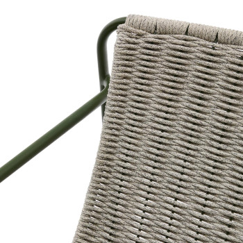 Stapelbarer Sessel Maurina aus verzinktem Stahl