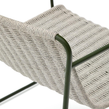 Stapelbarer Sessel Maurina aus verzinktem Stahl