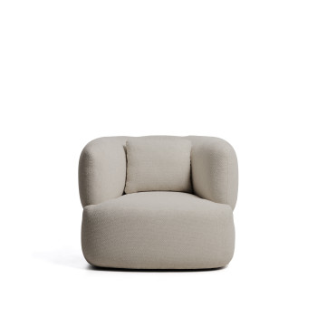 Martina-Sessel mit Chenille-Kissen